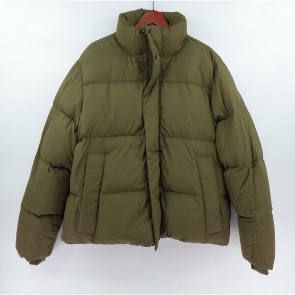 Banana Republic Down Puffer Jacket Mens Large Exploration Green Gorpcore - Picture 1 of 16